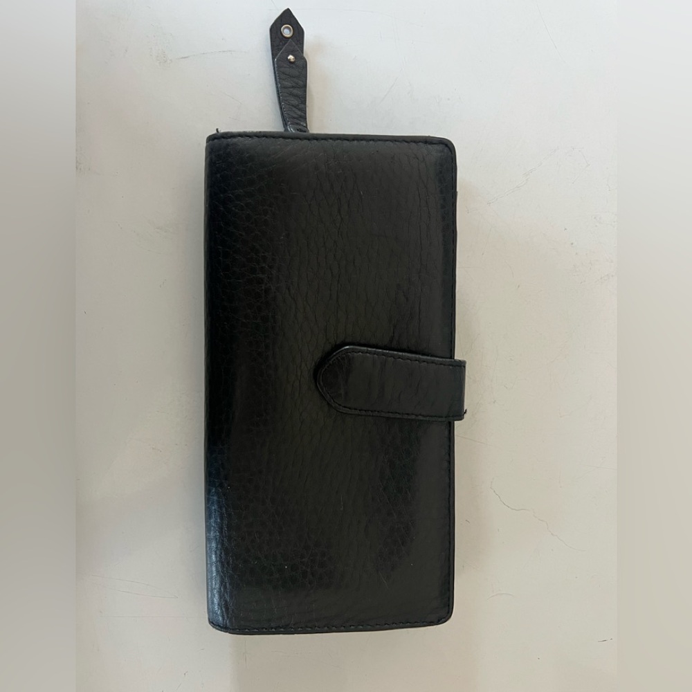 Cole Haan black leather card Wallet
